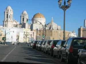 Catedral de Cádiz desde el Campo del Sur
